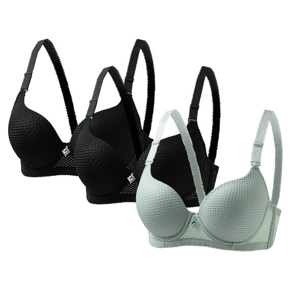 Levmjia Women's Bras Wireless 3 Pack Seamless Thin Solid Color Comfort Bras For Everyday Wear Soft Modal Sleep Bras No Underwire Daily Wear