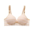 thumbnail image 1 of Levmjia Women's Bras Wireless Lace Striped Printed Comfortable Non Padded Everyday Wear Adjustable Straps Push Up Underwire Free Breathable T Shirt Bra Daily Wear, 1 of 9