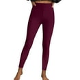 thumbnail image 1 of Levmjia Women's Casual Pants Fashion Solid Color Elastic Waist Long Straight Fitness Running Stretch Leggings Sports Daily Wear, 1 of 7