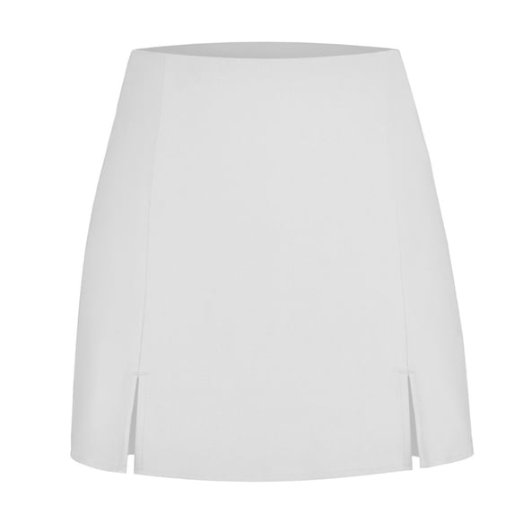 Levmjia Women's Casual Skirt Split Zipper Pants Polyester Solid Color Midi Skirt For Work and Daily Wear Comfortable And Fashionable