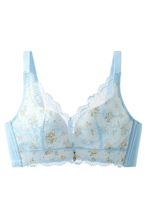 Women's Comfortable Bra Breathable No Wire Bralette Adjustable Straps Cotton Underwire Free for Everyday Wear Plus Size 34-46B/C Multi Colors
