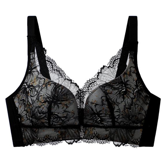 Levmjia Women's Comfortable Bra Breathable No Wire Bralette Adjustable Straps Cotton Underwire Free for Everyday Wear Plus Size 34-46B/C Multi Colors