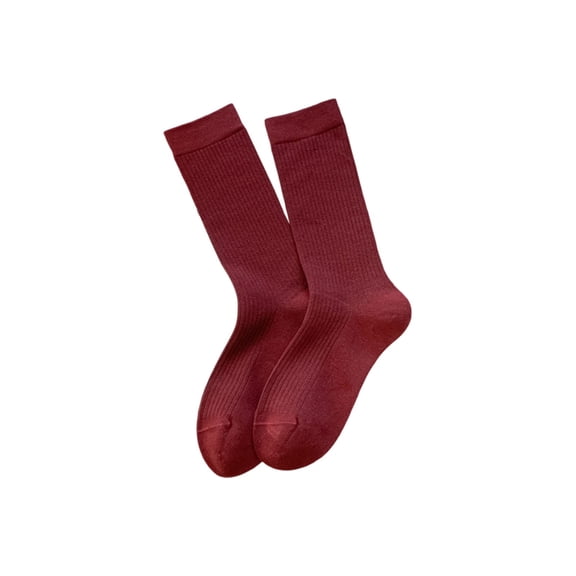 Levmjia Women's Crew Socks Winter Casual Warm Mid Calf Knit Pile Socks Soft Comfortable Breathable Non Slip Gifts Daily Wear