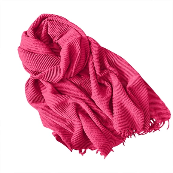Levmjia Women's Fashionable Soft Lightweight Polyester Scarf Wrap Shawl Elegant Solid Color for Winter Fall Casual Travel Office Outfit
