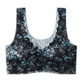 thumbnail image 1 of Levmjia Women's Bra Seamless Floral Printed Plus Size Breathable Comfort Everyday Wear Non Padded Wirefree Support Ladies, 1 of 3