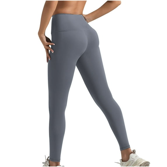 Levmjia Women's Yoga Pants Fashion Casual High Waisted Solid Color Elastic Waist Sports Fitness Pocket Loose Pants Vacation Daily Wear