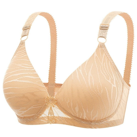 Levmjia Women's Lace B Cup Back Buckle Adjustable Straps Breathable Comfortable Wirefree Bra for Daily Wear 36-42B Multi Colors Limited Offer