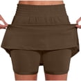 thumbnail image 1 of Levmjia Women's Leggings Soft Breathable Workout Yoga Skirt Shorts High Waist Elastic Waistband Pants Casual Solid Color Summer Sports Shorts for Daily Wear Gym Running, 1 of 6