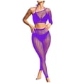 thumbnail image 1 of Levmjia Women's Lingerie Set Lace Bikini Long Sleeve Bodysuit All Seasons Comfortable Polyester Two Piece Outfit for Home Date Night, 1 of 5