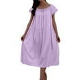 thumbnail image 1 of Levmjia Women's Nightgown Summer Soft Breathable Sleeveless Long-Length Sleep Dress Comfy Lightweight Pajamas Round Neck, 1 of 5