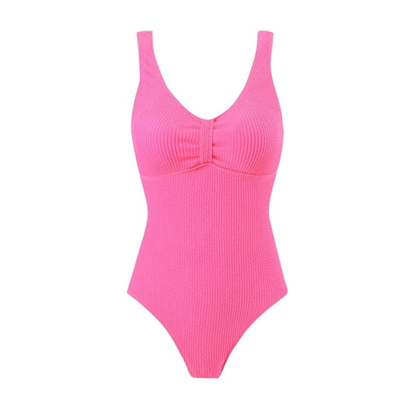 Levmjia Women's One-Piece Swimsuits High-Waisted Bikini Set Slimming Quick-Dry Backless Swimsuit with Built-in Cups Bathing Suit for Beach Pool Vacation