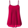 thumbnail image 1 of Levmjia Women's Plus Size Tank Tops With Built In Bra Summer Casual Loose Solid Color Suspender Vest Top, 1 of 4