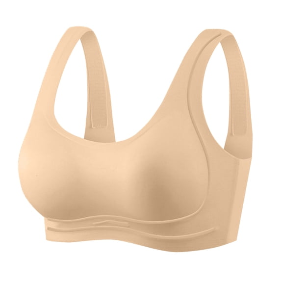 Levmjia Women's Push Up Bras Seamless Underwire Free Solid Color Everyday Comfortable T Shirt Bras with Removable Pads for Casual daily Wear
