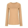 thumbnail image 1 of Levmjia Women's Regular-Fit Long-Sleeve Crewneck Pullover T-Shirt (Available in Plus Size), 1 of 6