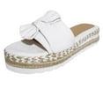 thumbnail image 1 of Levmjia Women's Sandals Breathable Comfortable Non-Slip Platform Flip Flops Synthetic Leather Adjustable Straps Thick Cushioned Sole Beach Summer Casual Shoes Options Limited Edition, 1 of 5