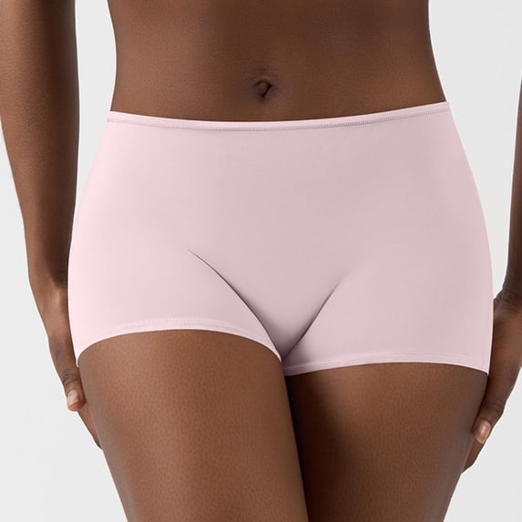 Levmjia Women's Seamless Underwear Breathable Panties Mid Waist No Show Invisible Panties For Women Comfortable Stretch Workout Yoga Everyday Wear