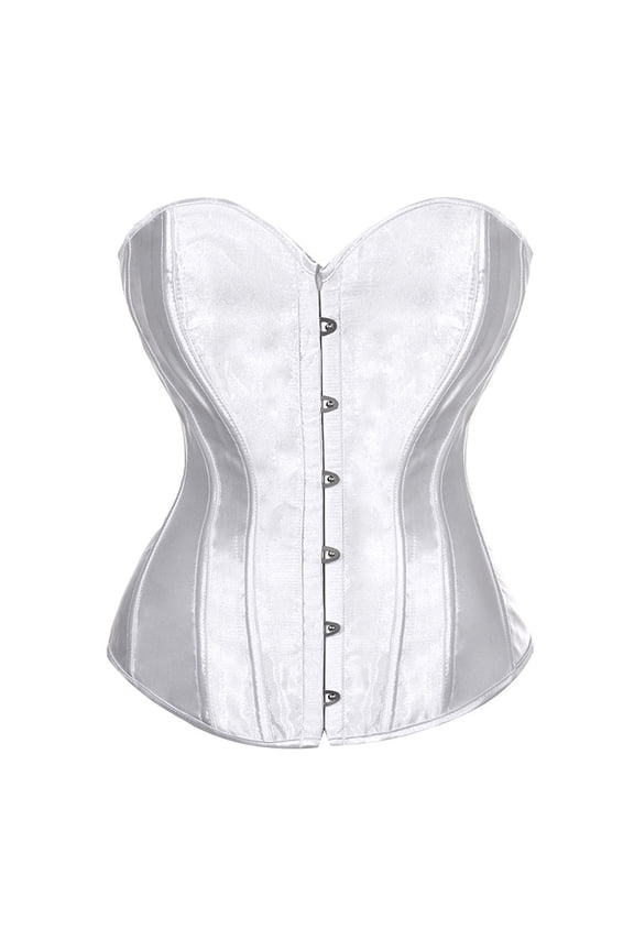 Women's Shapewear Corset Top Vintage Solid Color Strapless Shaping V-Neck Lace Bustier Waist Comfortable Cincher Evening Gowns