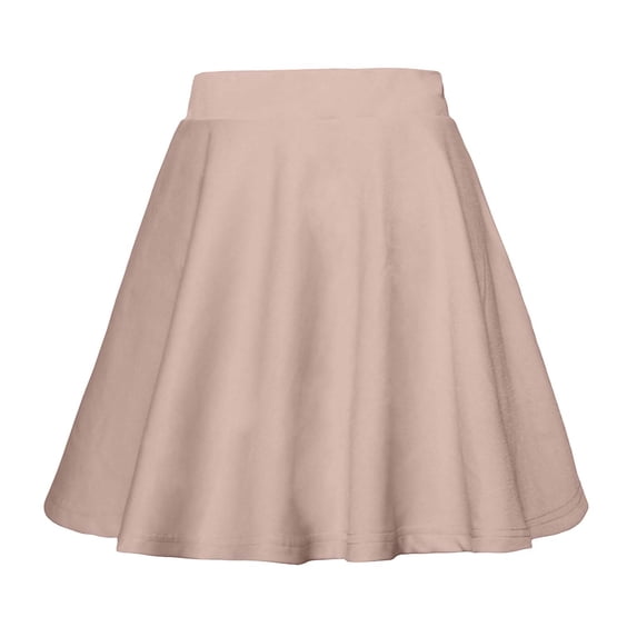 Levmjia Women's Skirt A-Line Casual Mini Skirt with Pockets Comfortable Stretchy Elastic Waist Flowy Work Office Skirt Spring Summer