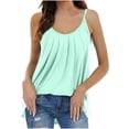 thumbnail image 1 of Levmjia Women's Tank Tops Spaghetti Strap Summer Fashion Casual Sleeveless Round Neck Solid Color Comfortable Adjustable Blouse, 1 of 6