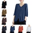 thumbnail image 1 of Levmjia Women's Summer Cardigan Boxy Fit Short Sleeve V Neck Button Down Lightweight Sweater for Plus Size Casual Wear, 1 of 5