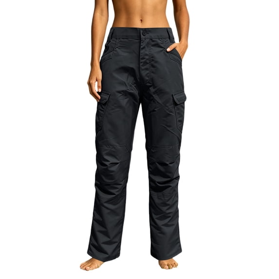 Levmjia Women's Tactical Cargo Pants High Waisted Straight Leg Utility Pants with 8 Multi Pockets Casual Workwear Trousers for Outdoor Hiking Camping
