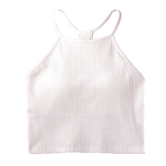 Levmjia Women's Tank Tops Sleeveless Undershirt Round Neck Casual Pullover Shirts Soft Comfortable Solid Color Basic Tee For Daily Wear Spring Summer