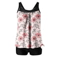 thumbnail image 1 of Levmjia Women's Tankini Swimsuit Two Piece Printed High Waisted Tummy Control Quick Dry Sun Protection Conservative Beach Vacation Pool Party Swimming, 1 of 5