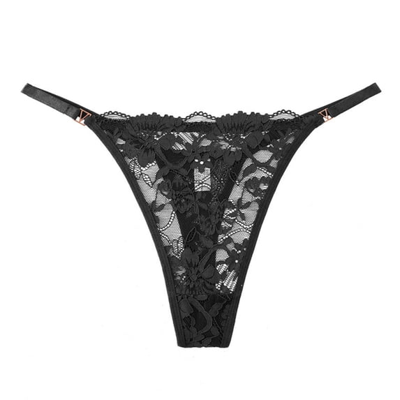 Levmjia Women's Thong Underwear Lace Embroidered Low Rise Soft Breathable No Show Panties For Daily Wear And Special Occasion Comfortable Design