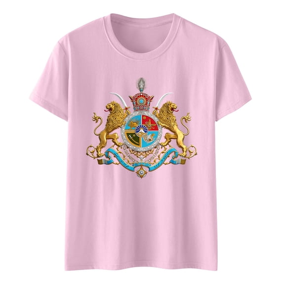 Levmjia Women's Vintage Print Short Sleeve Graphic Tee Soft Cotton-Like Crew Neck T-Shirt Casual Comfort Stretch Top for Women