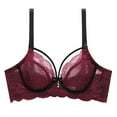 thumbnail image 1 of Levmjia Women's Wireless Bras No Underwire Comfortable Lace Bralette Solid Color Everyday Wear Breathable Seamless Underwire Free T Shirt Bra for Daily Use, 1 of 8