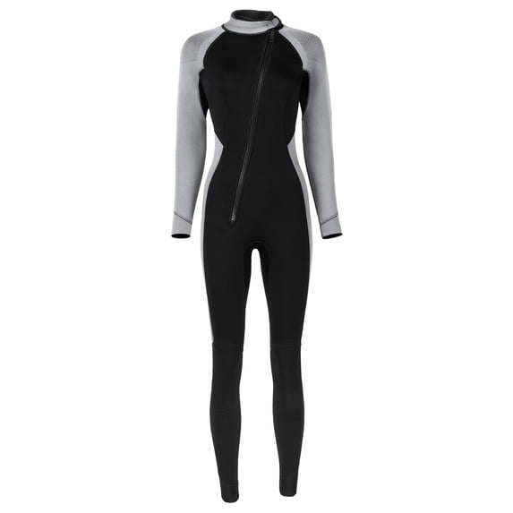 Levmjia Womens 3mm Wetsuit Full Body Coverall Nylon Spandex Thermal Insulated Waterproof Women's Surfing Wetsuit Scuba Diving Suit Snorkeling Gear Winter Swimming Suit for Women XS - 2XL