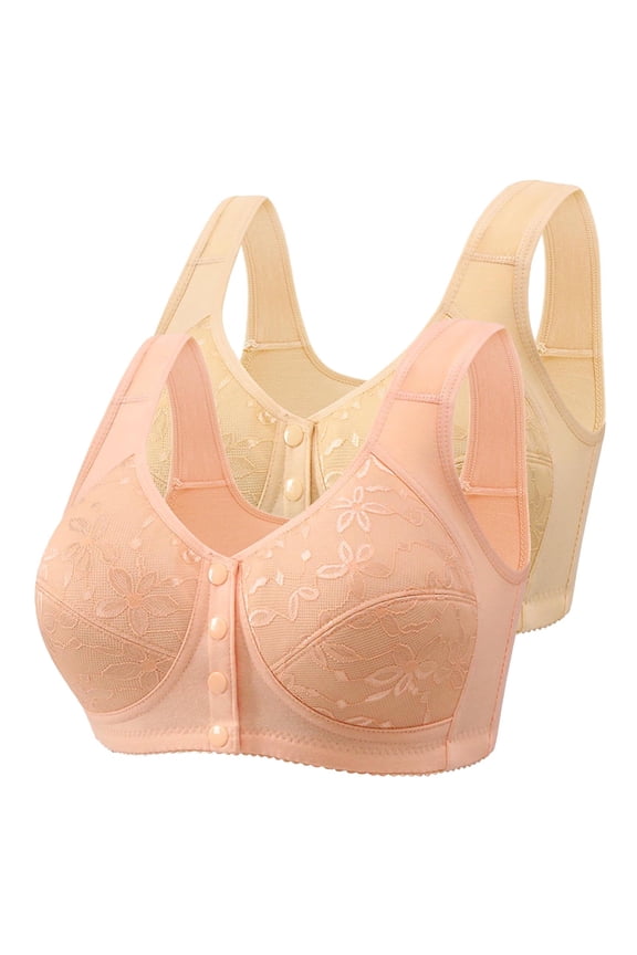 Womens Bra Seamless Comfort 2 Pack Wireless Bralette Soft Cotton Sleep Bra No Underwire Plus Size 32 40 B C D Black Beige Vacation Essential