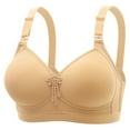 thumbnail image 1 of Levmjia Womens Bras Comfortable Breathable Push Up No Wire Solid Color Adjustable Straps for Daily Wear Summer Casual Lace No Underwire Support, 1 of 3