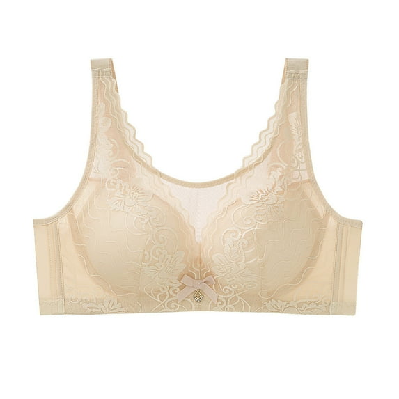 Levmjia Womens Bras Lace Bralette Wireless Comfortable Breathable Seamless Underwire Free for Everyday Wear Plus Size 32-40B/C/D Multi Colors