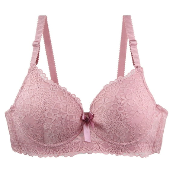 Levmjia Womens Bras Lace Set Comfortable Wireless Bralette Adjustable Straps Push Up Lingerie for Sleep Lounge Vacation 2 Pack Multi Colors