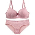thumbnail image 1 of Levmjia Womens Lingerie Bras Set Lace And Panties 2 Piece Comfortable Breathable No Underwire Push Up Bralette For Sleep Plus Size, 1 of 6