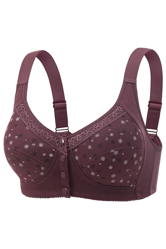 Womens Bras Non Wire Comfortable Seamless Underwire Free Bralette Wireless Plus Size 32-40B/C/D Multi Colors Soft Breathable Sleep Everyday Wear