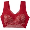 thumbnail image 1 of Levmjia Womens Bras Lingerie Lace Bralette Wireless Comfortable Sleepwear Plus Size S-XXXL Multi Color Options Soft Stretchy Breathable for Everyday Wear Nightwear, 1 of 4