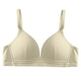 thumbnail image 1 of Levmjia Womens Bras Wireless Comfort No Underwire Non Padded Bralette Soft Cotton Sleep for Womens Bras Multi Color 32-40B/C/D Plus Size Lounge Relaxing Homewear, 1 of 3