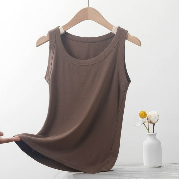 Levmjia Womens Camisole Tops Oversized Sleeveless Tank Top Soft Breathable Summer Casual Round Neck Solid Color Pullover Blouse for Daily Wear Dating Party