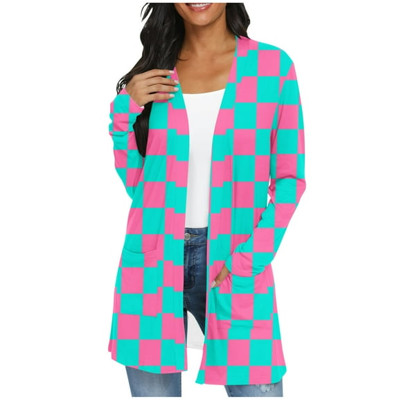 Levmjia Womens Cardigan V Neck Button Down Lightweight Sweater Long Sleeve Loose Knit Fall Casual Open Front Pocket Cover Up For Women Multi Colors