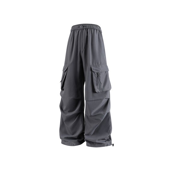 Levmjia Womens Cargo Pants Windproof With Pockets High Waist Loose Fit Soft Drawstring Breathable Joggers For Outdoor Sports Yoga And Casual Wear