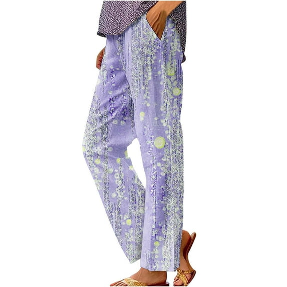 Levmjia Womens Casual Pants High Waist Straight Leg Cotton Polyester Comfy Stretch Soft Breathable for Workout Travel Plus Size XS to XXXXL