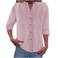 thumbnail image 1 of Levmjia Womens Casual Tops Long Sleeve Cotton Solid Color Crew Neck Basic Shirts Comfortable Breathable All Season Work Office Holiday Travel Home Relax Fit Regular Fit, 1 of 6