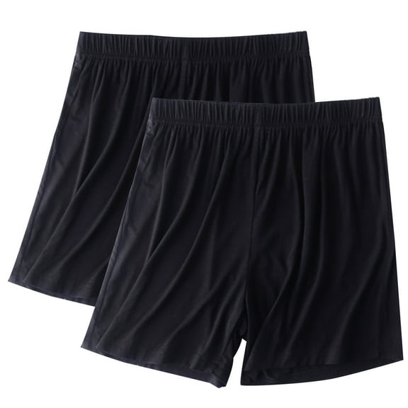 Levmjia Womens Comfy Shorts High Waisted Cotton Shorts Elastic Waist 2-Pack Comfy Casual Plus Size Breathable Summer Multi-Color Options