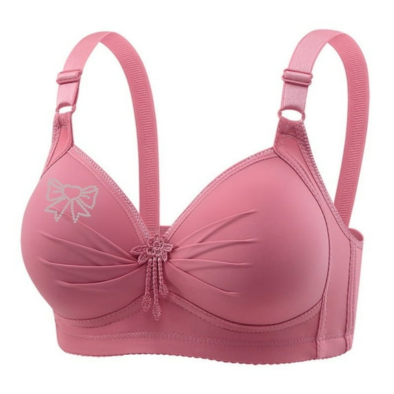 Levmjia Womens Full Cup Bra Wireless Adjustable Comfortable Breathable Supportive Everyday Bra for Women Summer Casual Fashion Solid Color Hand Wash Nylon Soft Lace Underwear Sizes 38C 40C 42C 44C
