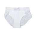 thumbnail image 1 of Levmjia Womens High Waist Underpants Seamless Plus Size No Show Panties Large Size Lace Solid Color Breathable Thong For Daily Wear And Period Comfort, 1 of 4