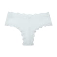 thumbnail image 1 of Levmjia Womens Lace Underpants Mid Rise Breathable Solid Color Comfortable Cotton Plus Size No Show Panties Soft Stretch Seamless For Everyday Wear, 1 of 2
