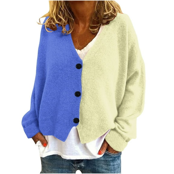 Levmjia Womens Lightweight Cardigan Sweater V Neck Long Sleeve Open Front Knit Fall Casual Loose Fit Button Down Thin Cover Up For Women Office Work Travel Plus Size