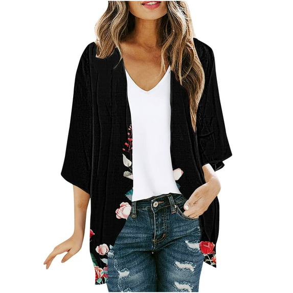 Levmjia Womens Lightweight Cardigan Sweater V Neck Long Sleeve Open Front Knit Top Casual Loose Fall Thin Outwear Chic Office Work Blouse Multi Colors